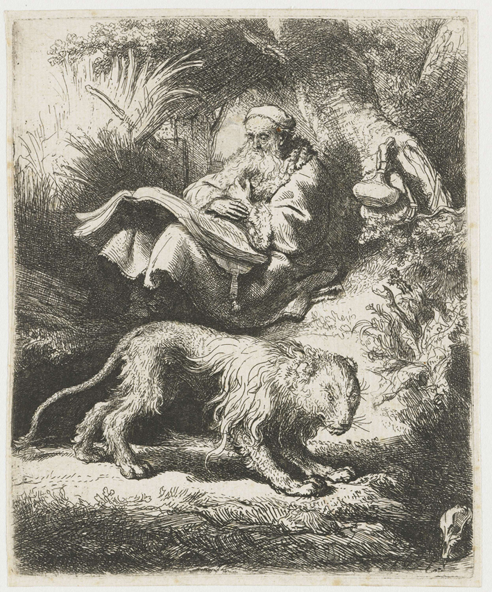  伦勃朗·梵·莱茵 Rembrandt van Rijn——圣杰罗姆阅读